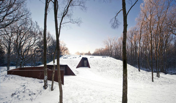 森林雪景山坡別墅裝修設(shè)計(jì)理念返璞歸真實(shí)景圖-5